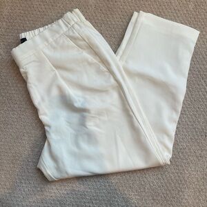 Ann Taylor Ivory Easy Ankle Pant - Size L